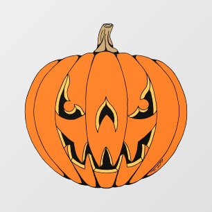 Scary Jack-o'-Lantern Halloween Design