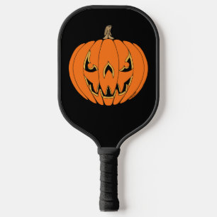 Scary Jack-o'-Lantern Halloween Design Pickleball Paddle