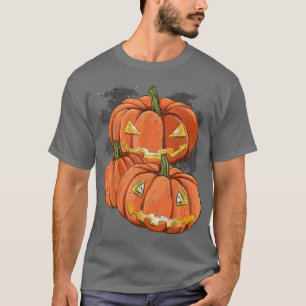 Scary Jack O Lantern Spooky Halloween Costume Cree T-Shirt