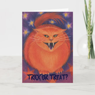 Scary Jack 'Tick or treat' greetings card