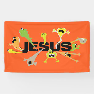 Scary Jesus Banner