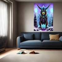 Scary large fantasy beast | AI Art Poster