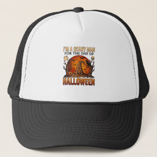 Scary Man Halloween Witch Hat Blood Moon Pumpkin_1