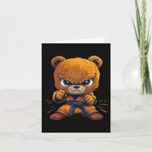 Scary Martial Arts Fighter Karate Boxer Comt Kung Card
