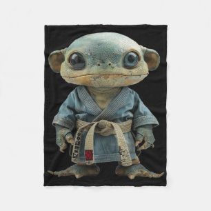 Scary Martial Arts Fighter Karate Boxer Comt Kung Fleece Blanket