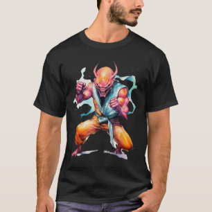Scary Martial Arts Fighter Karate Boxer Comt Kung  T-Shirt