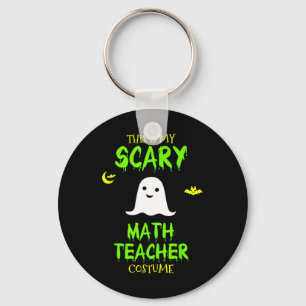 Scary Math Teacher Costume Halloween Lazy Easy Chr Key Ring
