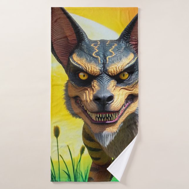 Scary Monster Bath Towel (Bath Towel)