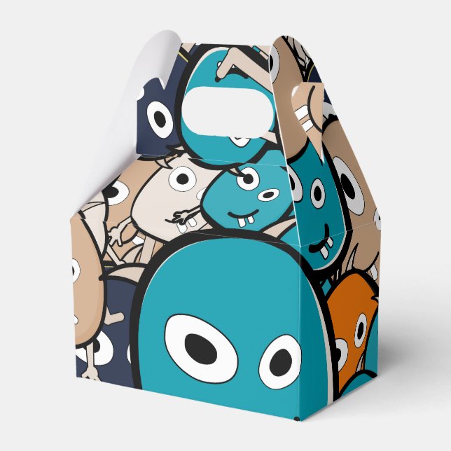 Scary Monster Favour Box (Front Side)