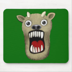 Scary Monster II - Green Mouse Pad