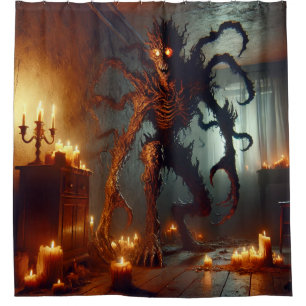 Scary Monster Shower Curtain
