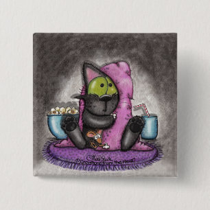 Scary Movie -Cat and Mouse 15 Cm Square Badge