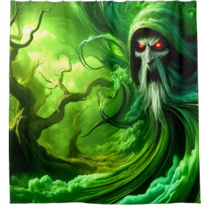 Scary Nature Guy Shower Curtain