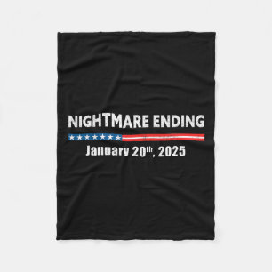 Scary Night Ending January 20th 2025 Funny Pro Tru Fleece Blanket