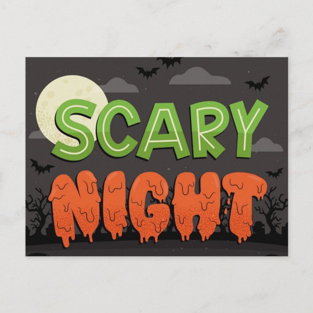Scary Night Postcard (Front)