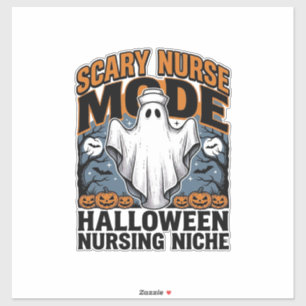 Scary Nurse Costume Halloween Ghost Nursing Shirt_