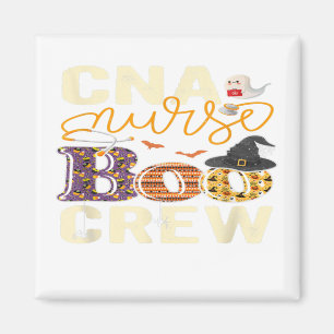 Scary Nurse Halloween Ghost Spider Nurse Boo Crew Magnet