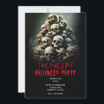 Scary Pile of Screaming Skulls Halloween Party<br><div class="desc">Customise for any event</div>