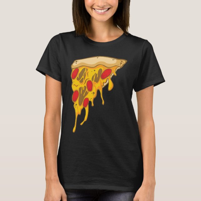Scary Pizza for a Halloween T-Shirt (Front)