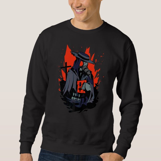 Scary Plague Doctor Sweatshirt (Front)