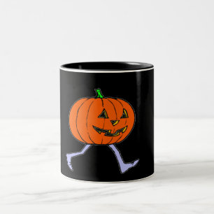 Scary Pumkin Two-Tone Coffee Mug
