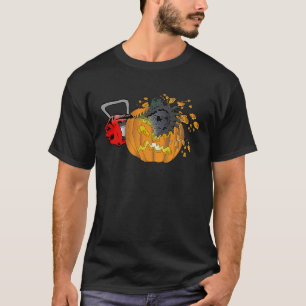 Scary Pumpkin Carving Halloween Chainsaw Pumpkin F T-Shirt