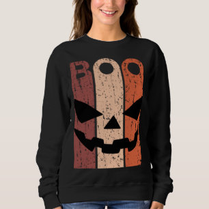 Scary Pumpkin Face Halloween Costume with Monster  Sweatshirt