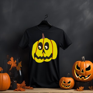Scary Pumpkin Face Halloween T-Shirt