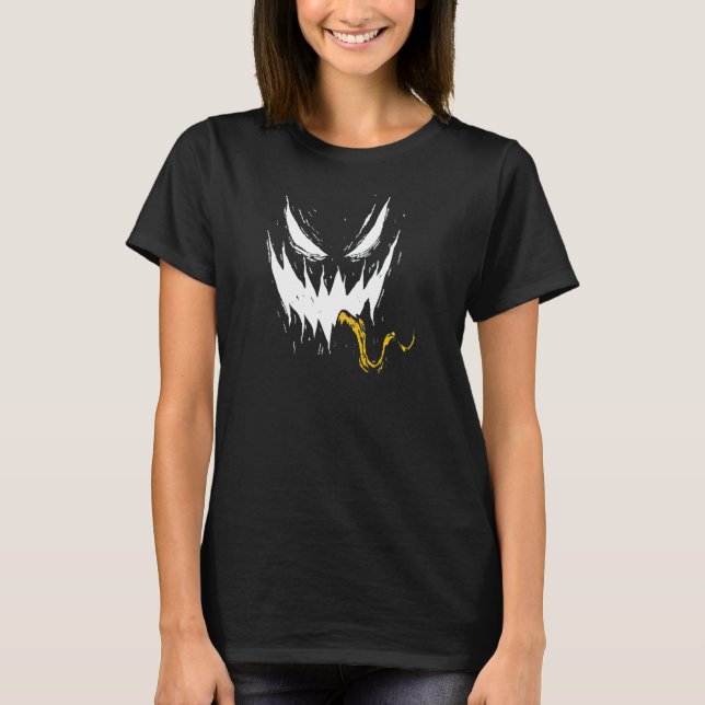 Scary Pumpkin Ghost Face T-Shirt (Front)