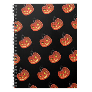 Scary Pumpkin Halloween Day Notebook