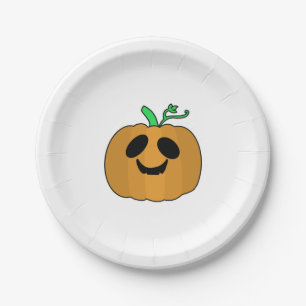 Scary Pumpkin Halloween V2   Paper Plate