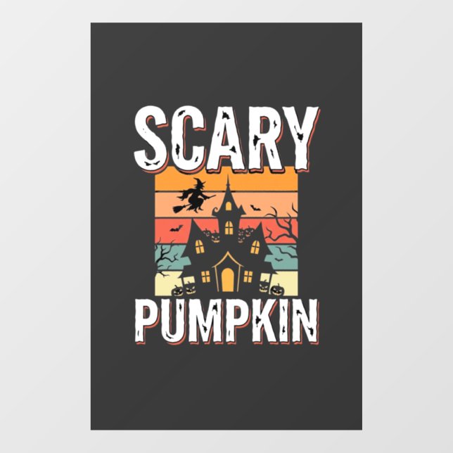 Scary Pumpkin Haunted House Halloween Design_1 (Sheet)