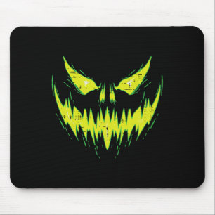 Scary Pumpkin Jack O Lantern Face Halloween Men Bo Mouse Pad