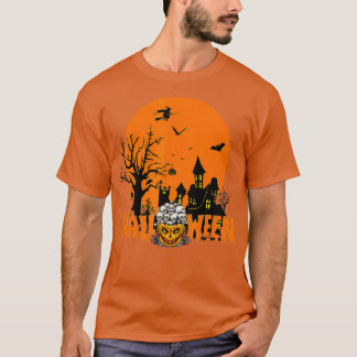 Scary Pumpkin Moon Night on a Haunted House Hallow T-Shirt