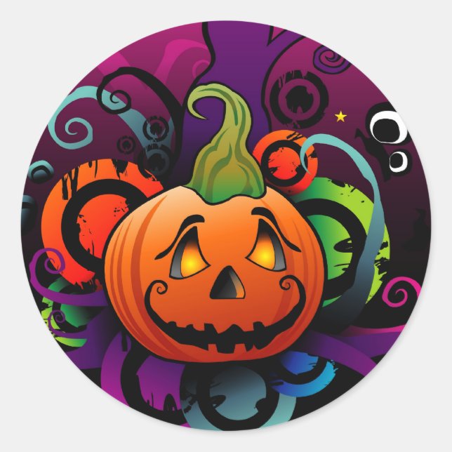 Scary Pumpkin Sticker (Front)
