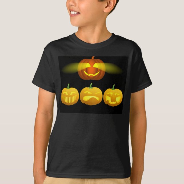Scary Pumpkins Halloween. T-Shirt (Front)