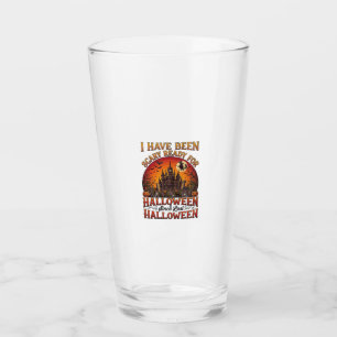 Scary Ready Halloween Haunted Castle Witch Pumpkin Glass