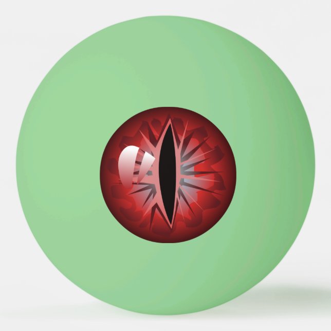 Scary Red Eyes Glow in the Dark Eyeballs Ping Pong Ball (Front)