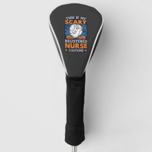 Scary Registered Nurse Costume Ghost Pumpkins Hall Golf Head Cover