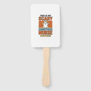 Scary Registered Nurse Costume Halloween Design_1 Hand Fan