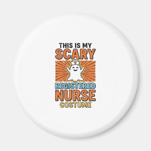 Scary Registered Nurse Costume Halloween Design_1 Magnet