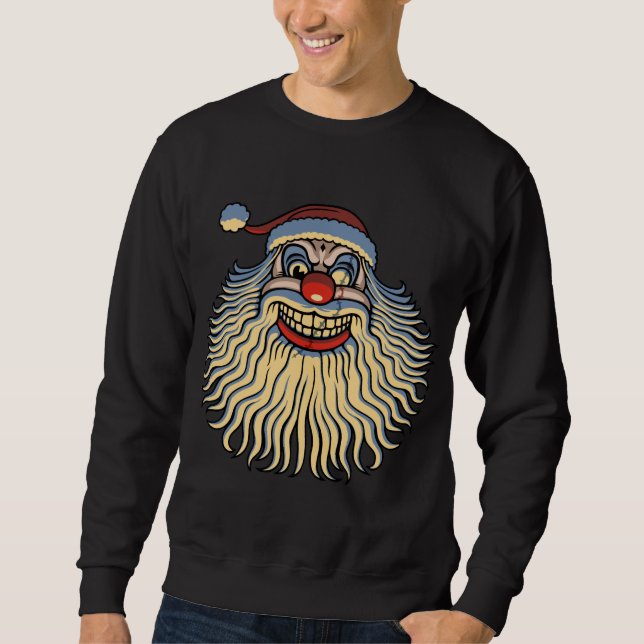 Scary Santa Clown Sweatshirt (Front)