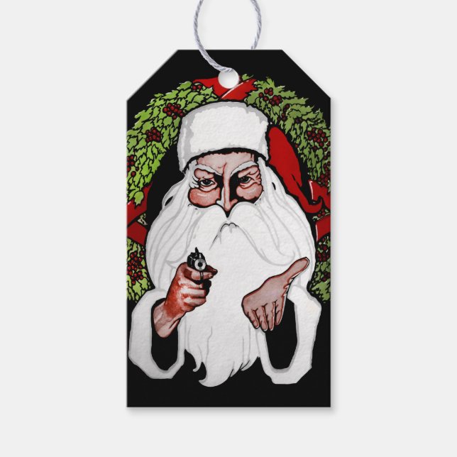 Scary Santa Gift Tags (Front)