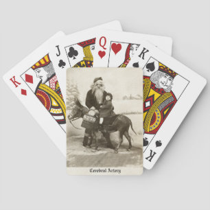 Scary Santa Playing Cards