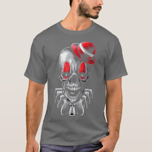 Scary Skeleton Clown, Serial Killer Clown Hallowee T-Shirt