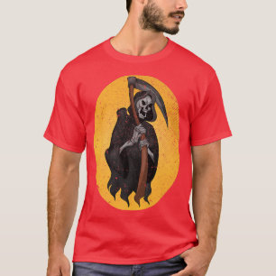 Scary Skeleton Halloween Costume Reaper Spooky Ske T-Shirt