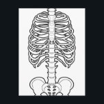 Scary Skeleton Halloween Postcard<br><div class="desc">Skeleton illustration. Style Halloween. Art by José Ricardo</div>