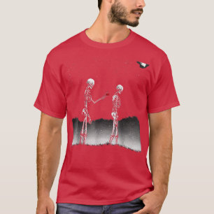 Scary Skeleton relationship Valentine's Day T-Shirt