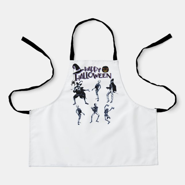 Scary Skeletons Party Apron (Front)
