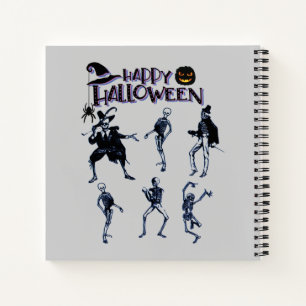 Scary Skeletons Party Notebook